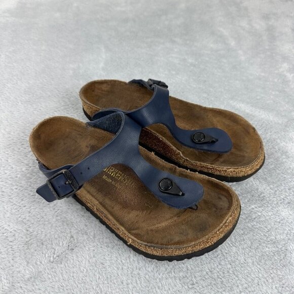Birkenstock Gizeh Navy Blue Thong Sandals Women’s Size 37 EU - Picture 10 of 10